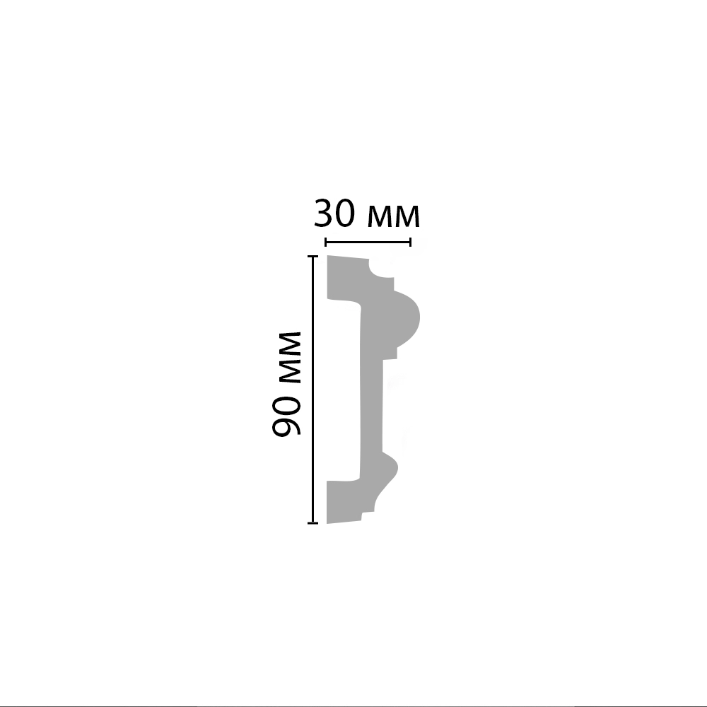 A028/16 (DD601) молдинг ДМ (90*30*2000)