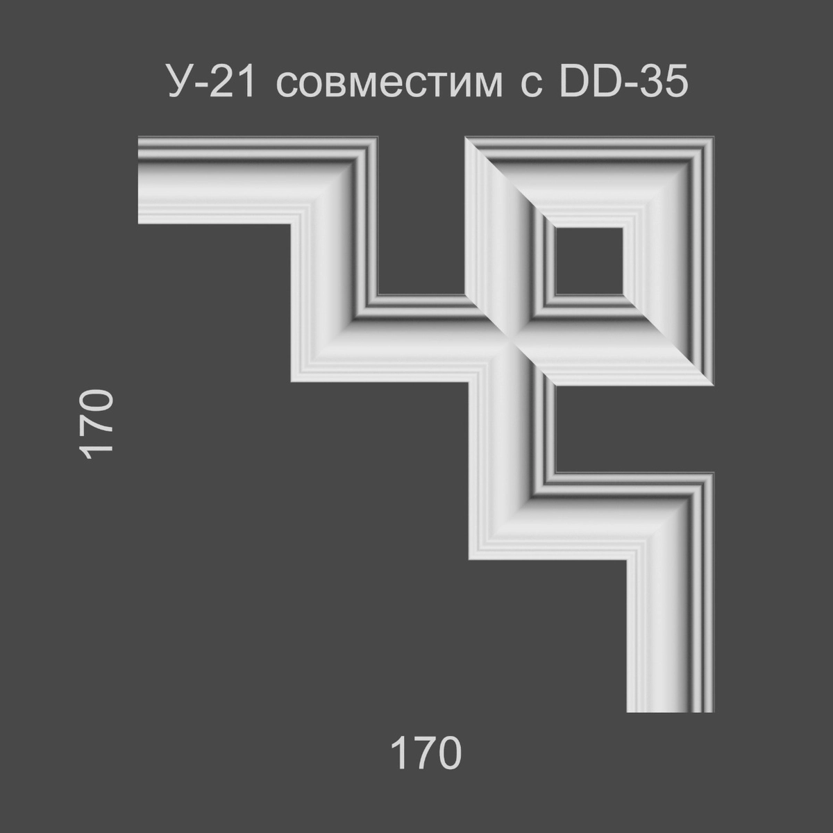 У21-DD35  170*170*12мм