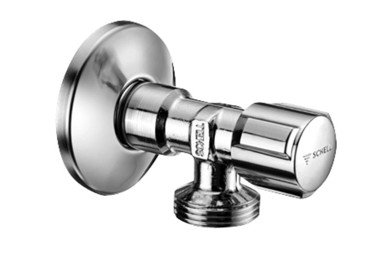 Угловой вентиль Schell Comfort 1/2 x 3/4, хром