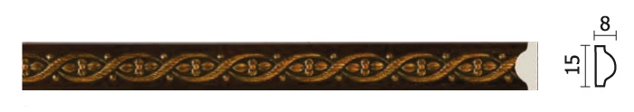 130-1/ (Султан) Венге/ Молдинг 15*8*2400  (80)