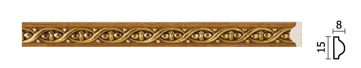 130-4/Молдинг 15*8*2400  (80)