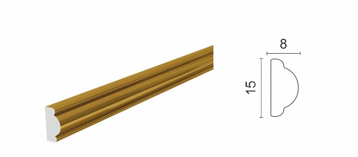 130A-GR Молдинг 15*8*2400  (80)