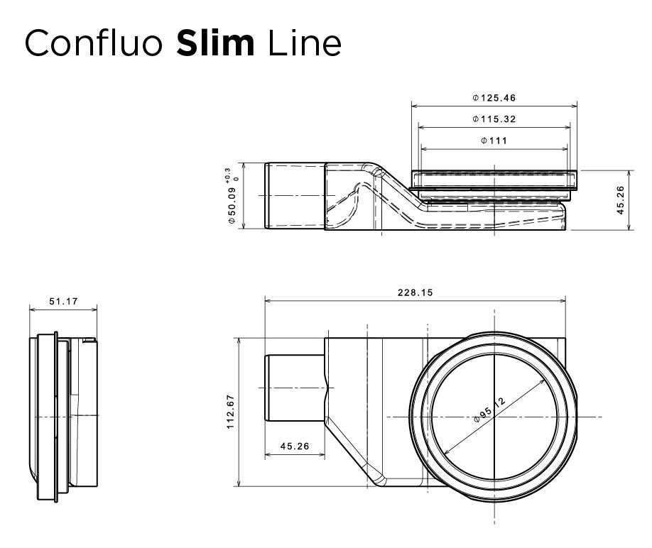Душевой трап Pestan Confluo Slim Line 750мм артикул: 13100028