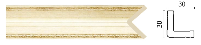 143-933/ (Дыхание востока 1) Темное серебро/ Угол 30*30*2400 (42)