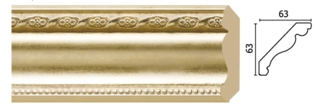 146-937/Карниз широкий (63*63*2400мм)/18