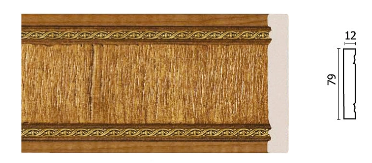 150-4/ Молдинг широкий (80*12*2400 мм)/24