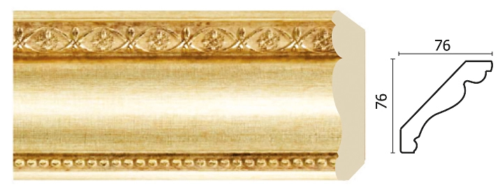 154-933/ (Дыхание востока 1) Темное серебро/ Карниз (76*76*2400)/12
