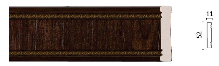 156-1/ (Султан) Венге/ Молдинг (50*11*2400 мм)/40
