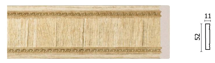 156-5/ (Султан) Ольха/ Молдинг (50*11*2400 мм)/40