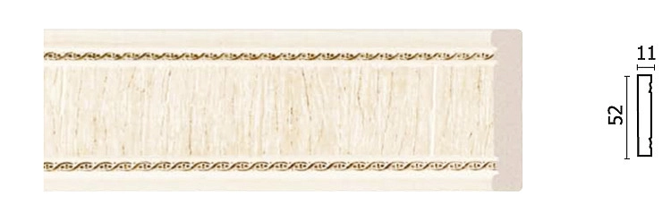 156-6/ (Султан) Бук/ Молдинг (50*11*2400 мм)/40