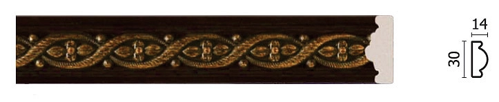 157-1/ (Султан) Венге/ Молдинг (30*14*2400 мм)/42