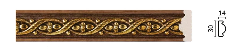 157-3/ (Султан) Дубовый/ Молдинг (30*14*2400 мм)/42