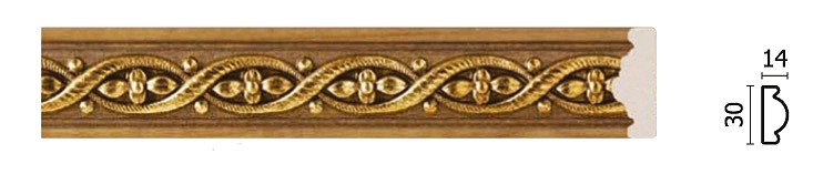 157-4/Молдинг малый (30*14*2400 мм)/42