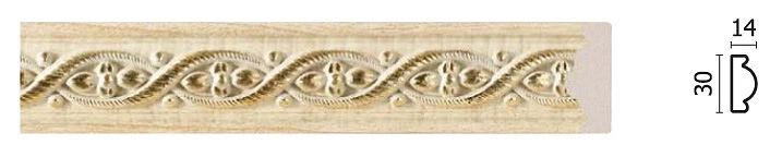 157-5/ (Султан) Ольха/ Молдинг (30*14*2400 мм)/42