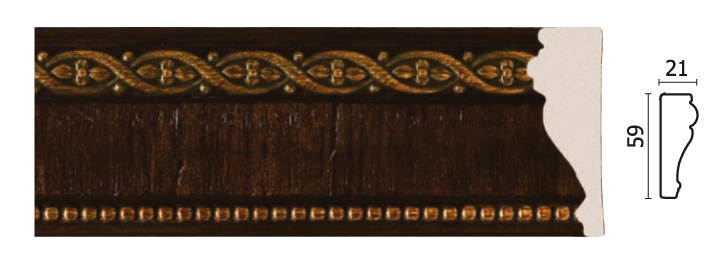 161-1/ (Султан) Венге/ Молдинг (60*20*2400 мм)/18