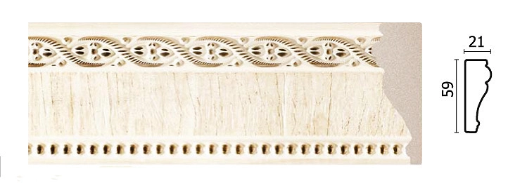 161-6/ (Султан) Бук/ Молдинг (60*20*2400 мм)/18