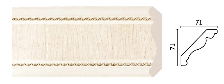 172-6/ Карниз широкий (71*71*2400 мм)/14