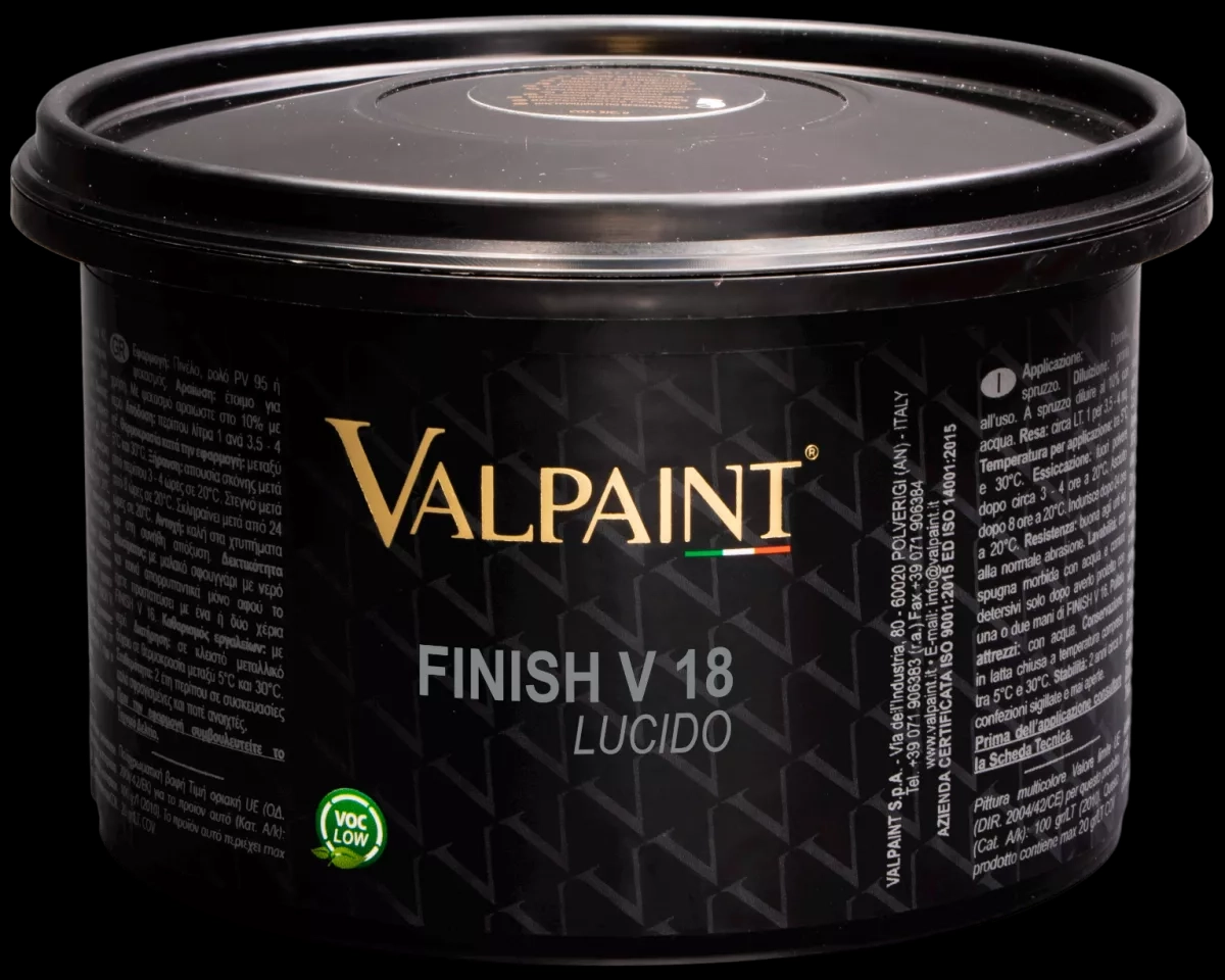 Finish V18 Lucido (2,5л) воздухопроницаемый натуральный лак для внутренних работ
