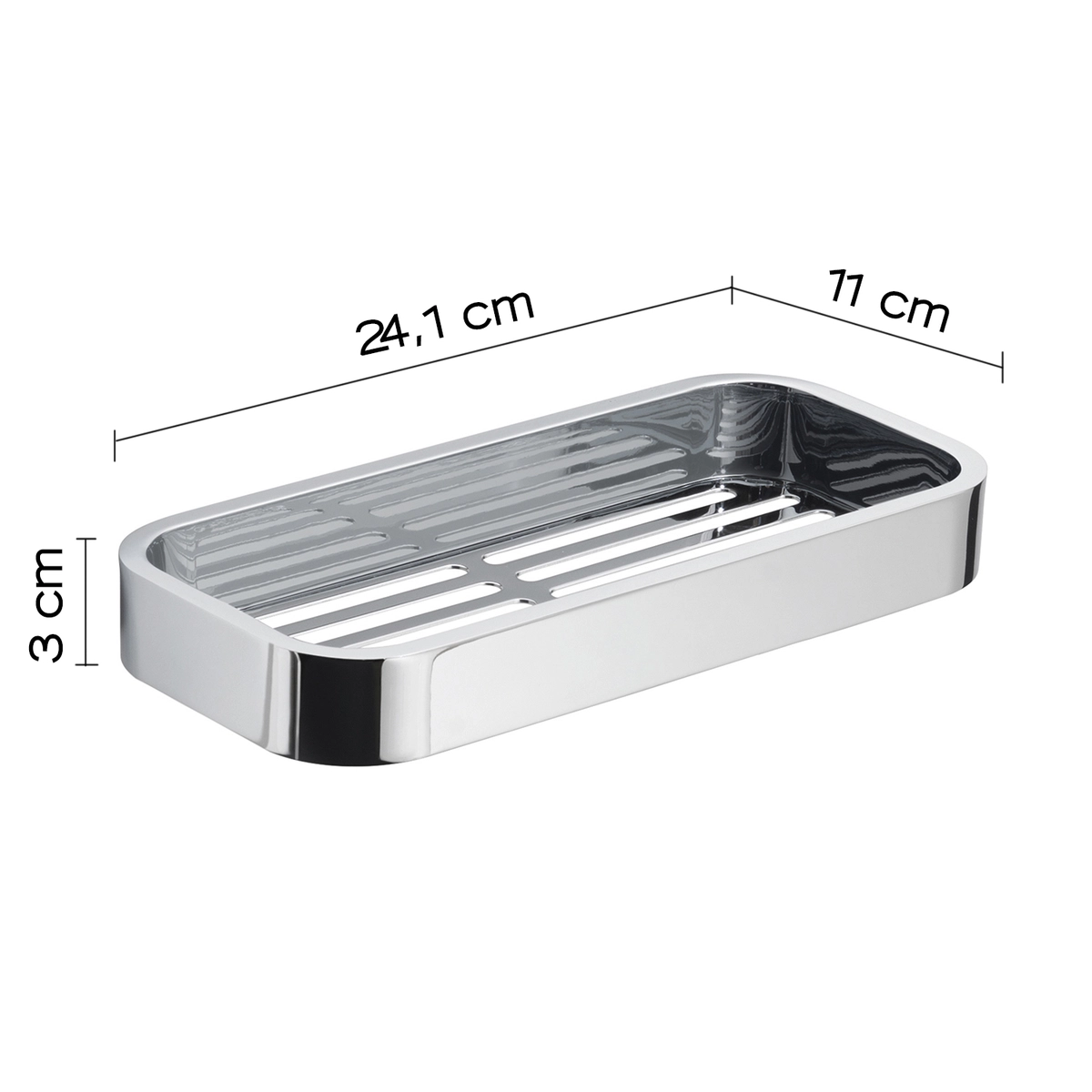 Полочка прямая Gedy Outline, хром (3218-13)
