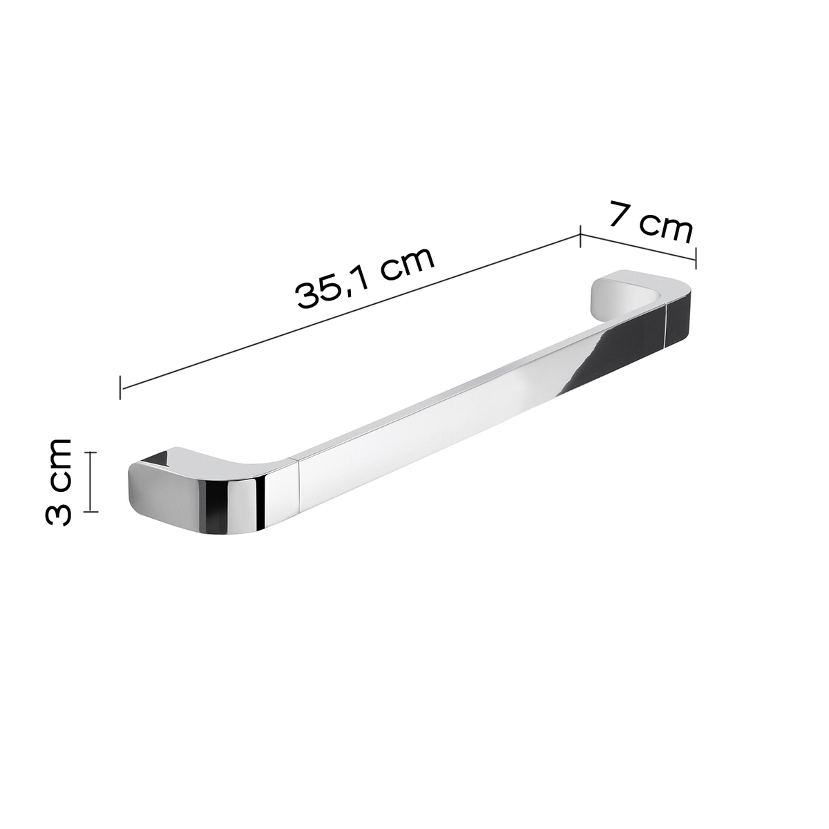 Полотенцедержатель 35см Gedy Outline, хром (3221-35-13)