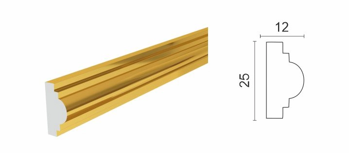 35A-GL/Молдинг 25*12*2400мм/45