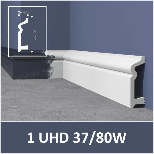 37/80W 1UHD dd122 80*24ммПлинтус напольный(8)