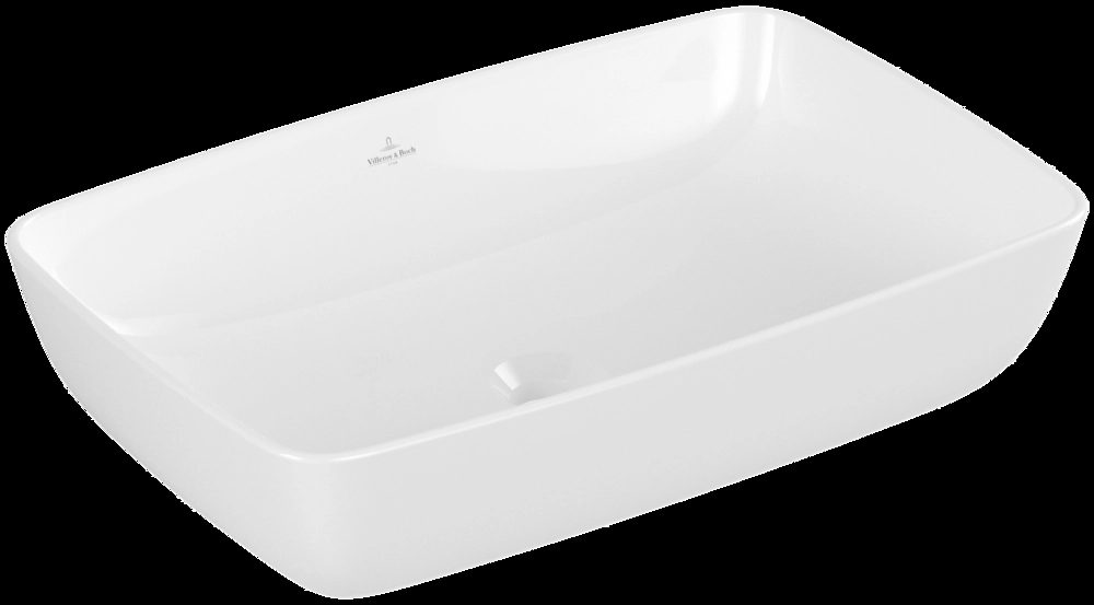 Раковина чаша прямоугольная Villeroy & Boch Artis, 580x380 мм, белая