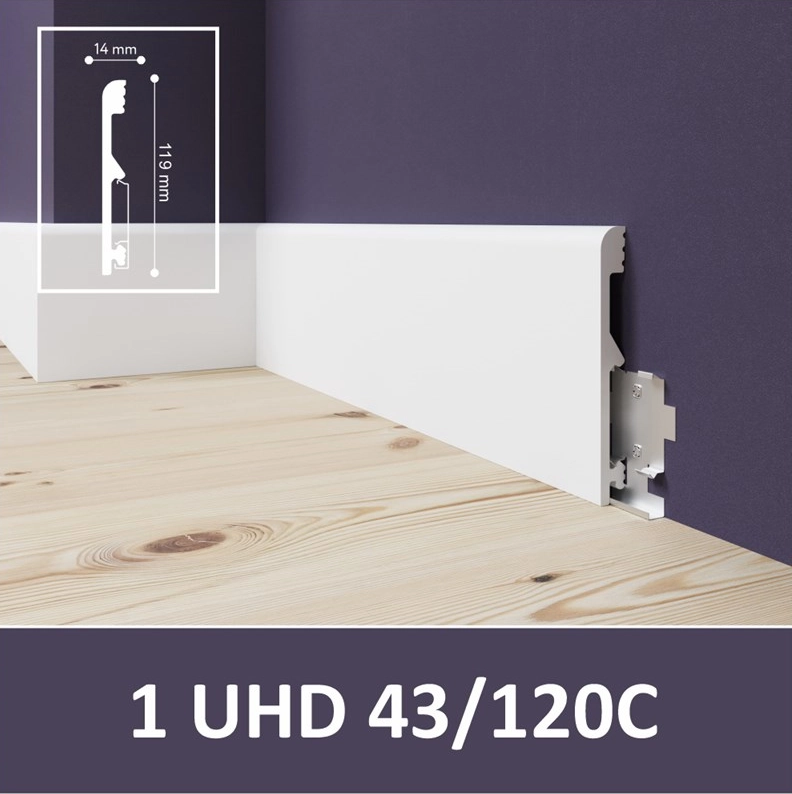 43/120C 1 UHD (DKZ 06/120) Плинтус напольный из полимера ультравысокой плотности(7)