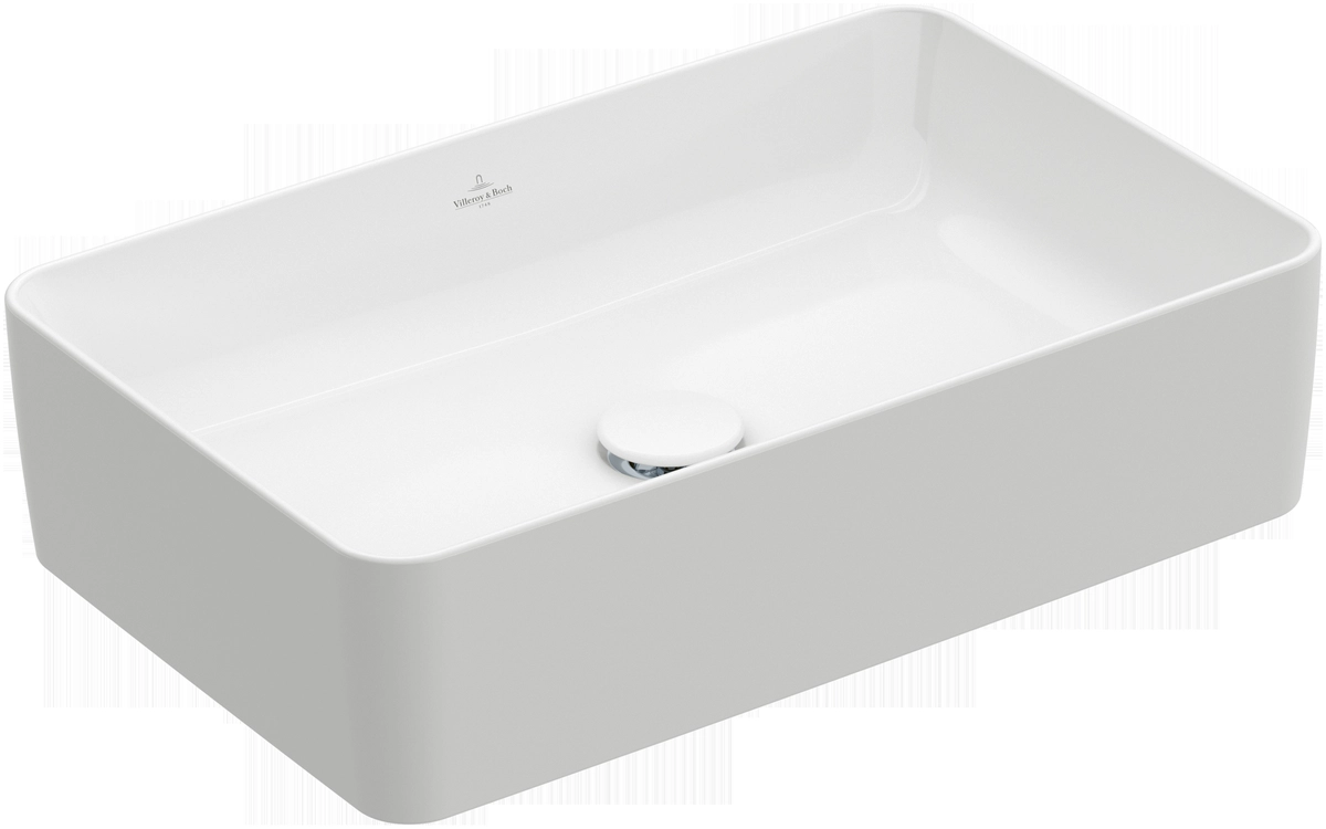 Раковина чаша прямоугольная Villeroy & Boch Collaro 560х360, белая