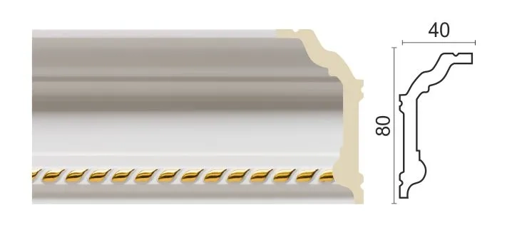 502-115G Карниз 80*40*2400мм/19