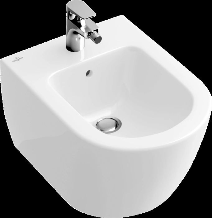 Биде подвесное Villeroy & Boch Subway 2.0 370x565 мм, белый