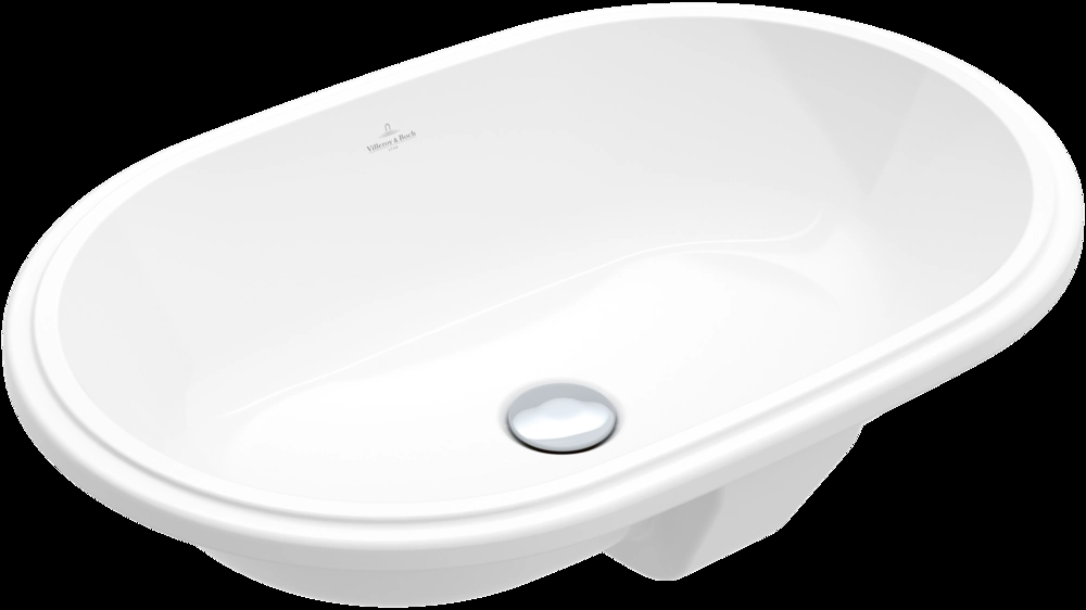 Раковина врезная снизу овальная Villeroy & Boch Architectura 570х375, белая