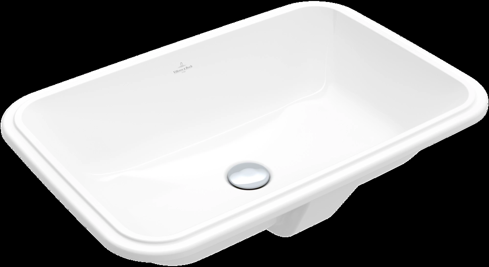 Раковина врезная снизу прямоугольная Villeroy & Boch Architectura 570х370, белая