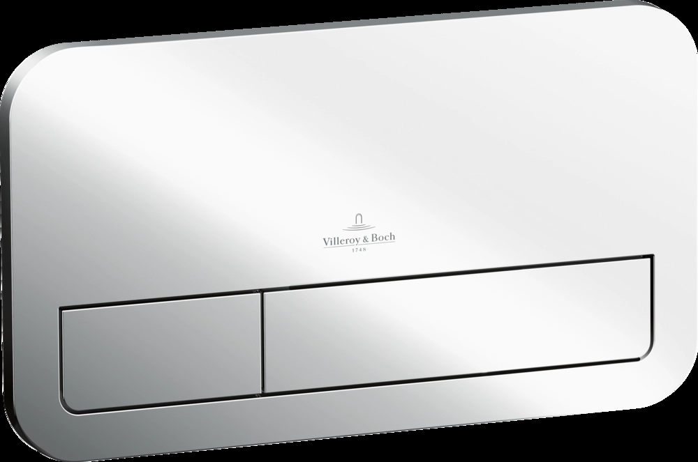 Кнопка для инсталляции Villeroy & Boch ViConnect E200, 253x145 мм, хром