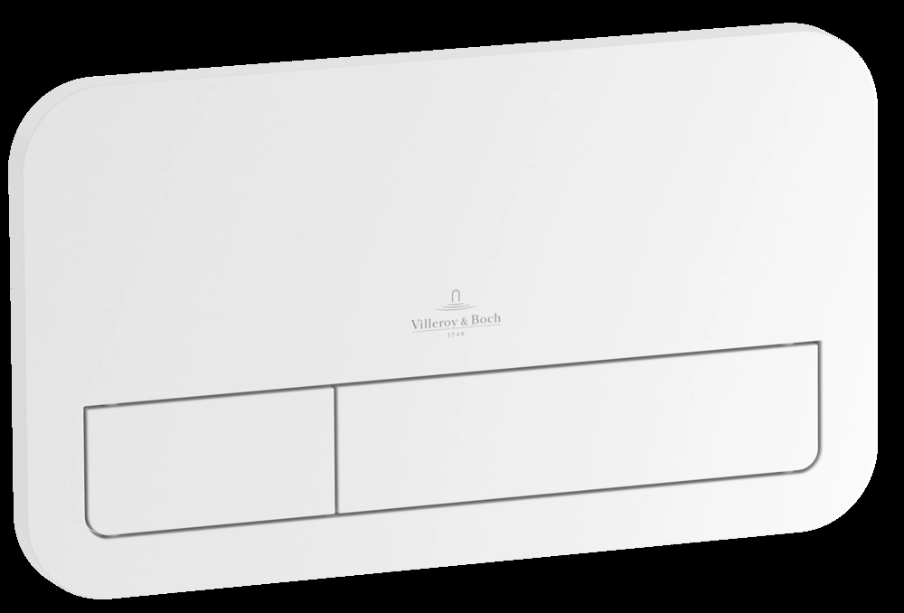 Кнопка для инсталляции Villeroy & Boch ViConnect E200, 253x145 мм, белая