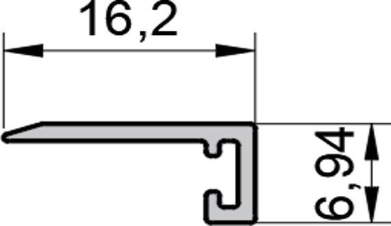 ADS-23 Micro 16  шампань (16,2х6,94х2500мм) (240301-02 EHM3) 7 зажимов