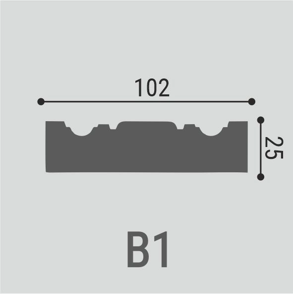 Вставка декоративная В1 (22 шт) Bello Deco