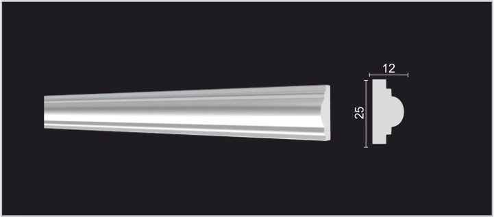 DD35 (М14, WL7, 01/25 , GPD-20) Молдинг 25*12*2000мм  (большая 100)