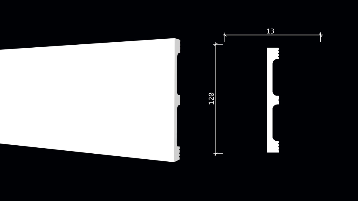 DD710 (П28 Bello Deco) Плинтус (120*13*2000)15шт