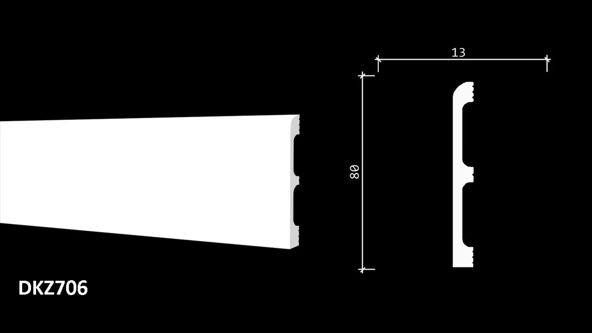 DKZ 05/80 (DD706)  79мм*12мм плинтус напольный 12 шт