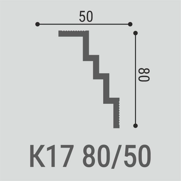 К17 карниз XPS  (80x50) (30 шт) Bello Deco