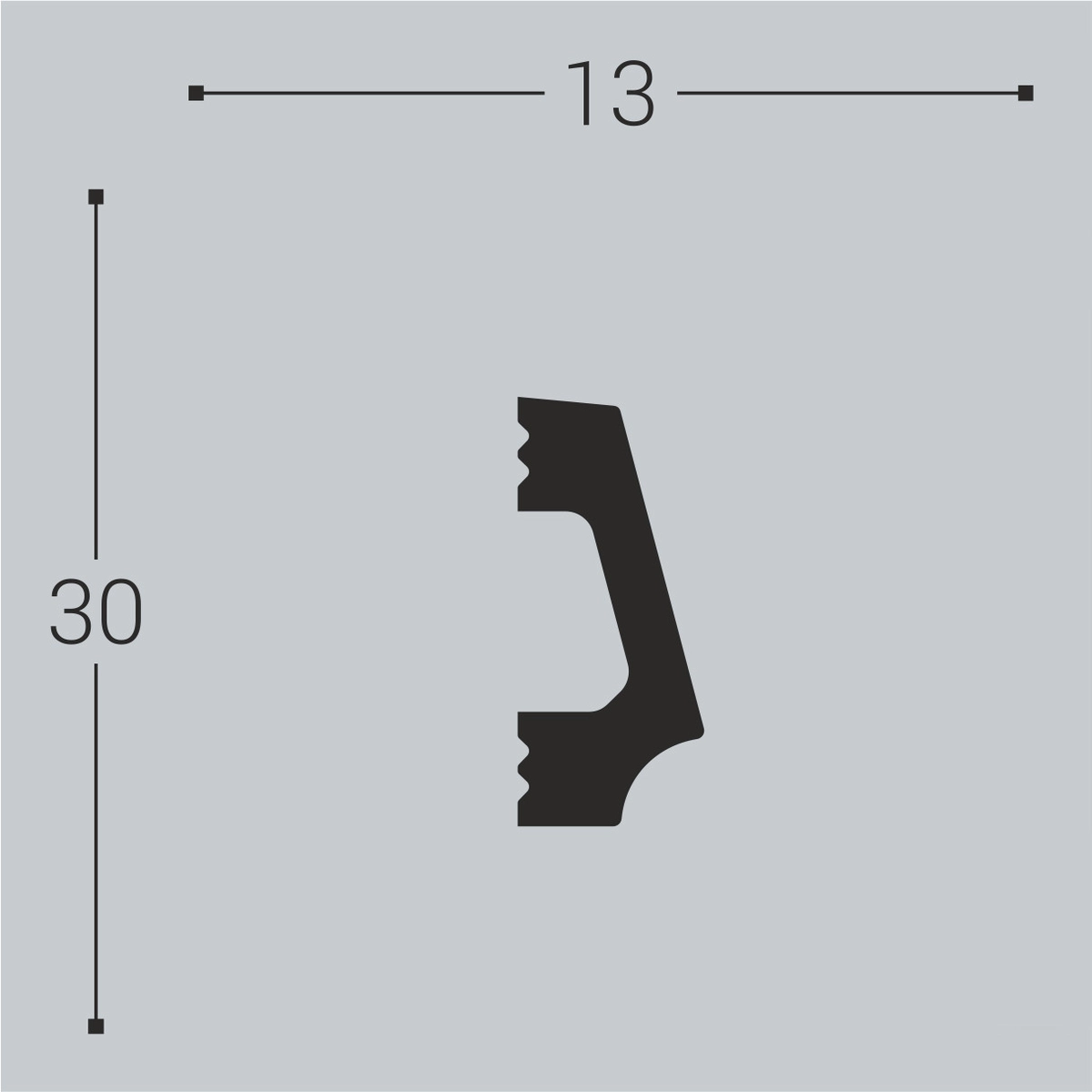 М16 Молдинг XPS (30x13) (40 шт) Bello Deco
