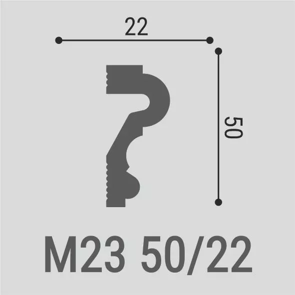 М23 Молдинг XPS 151a  (50x22) (30 шт) (28шт) Bello Deco