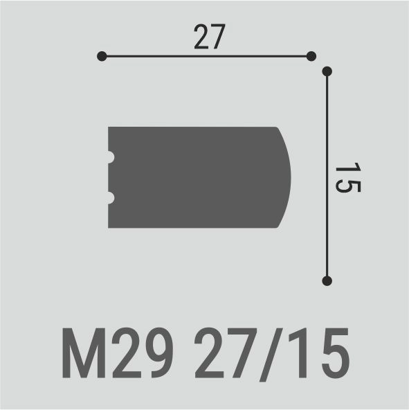 М29 Молдинг XPS (27x15) (24 шт) Bello Deco