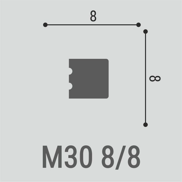 М30 Молдинг XPS (8*8) (170шт)  Bello Deco
