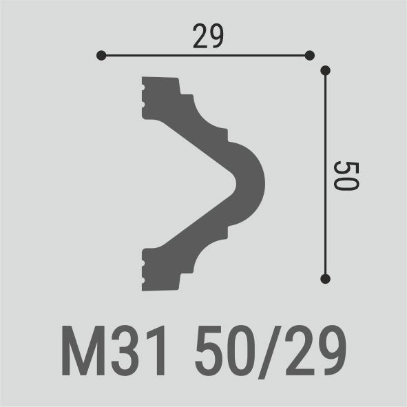 М31 Молдинг XPS (50*29) (20шт)  Bello Deco