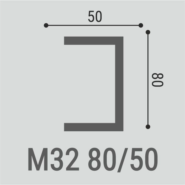 М32 Молдинг XPS (80*50) (13шт)  Bello Deco