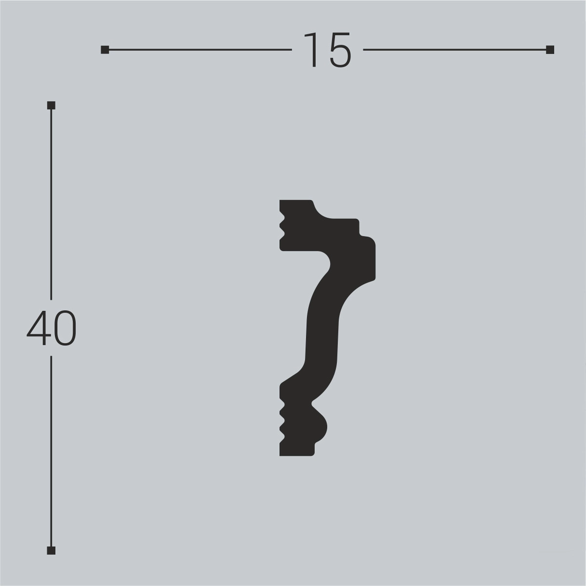 М4 Молдинг XPS (40x15) (26 шт) Bello Deco