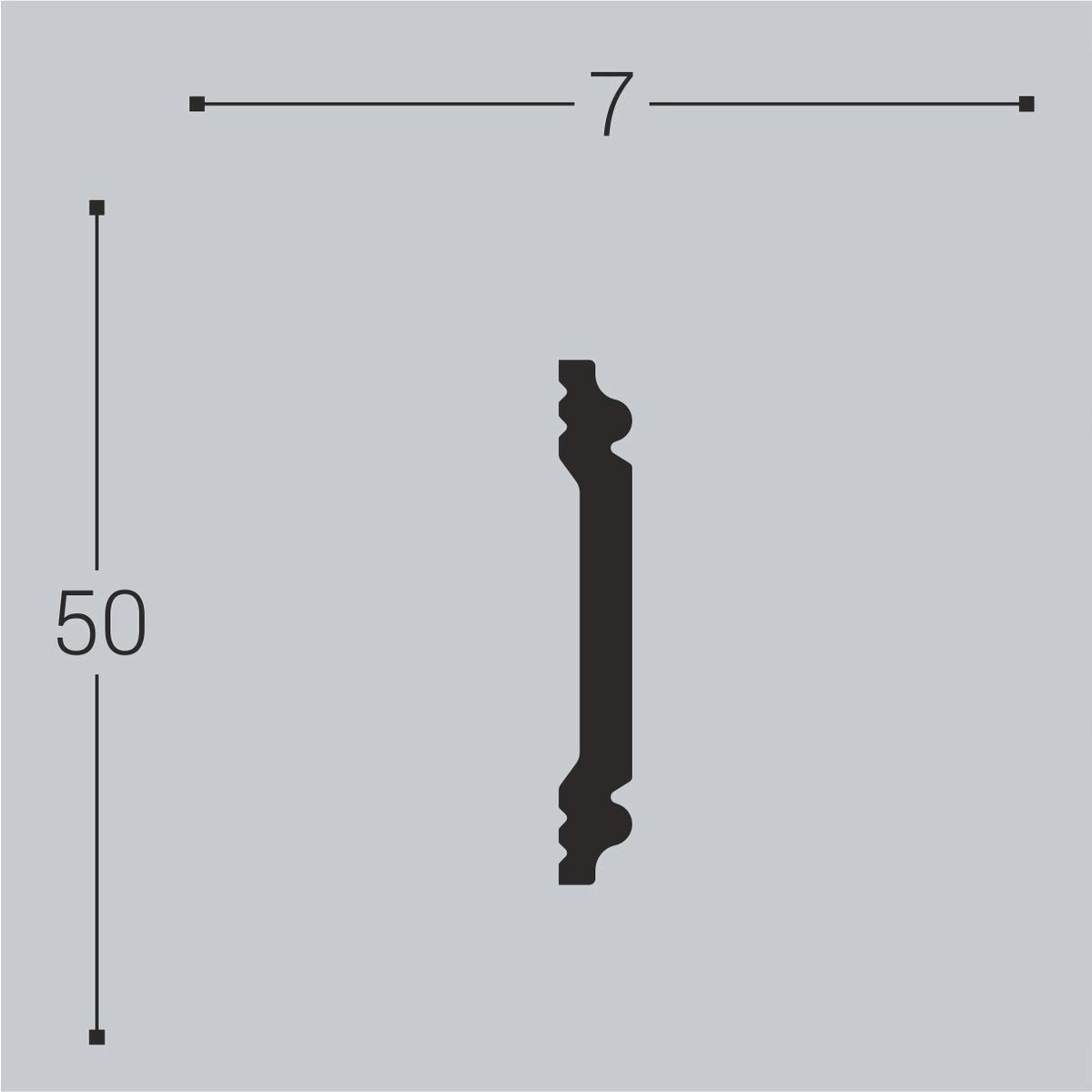 М5 (DD32)  Молдинг XPS (50x7) (34 шт) (32 шт)Bello Deco
