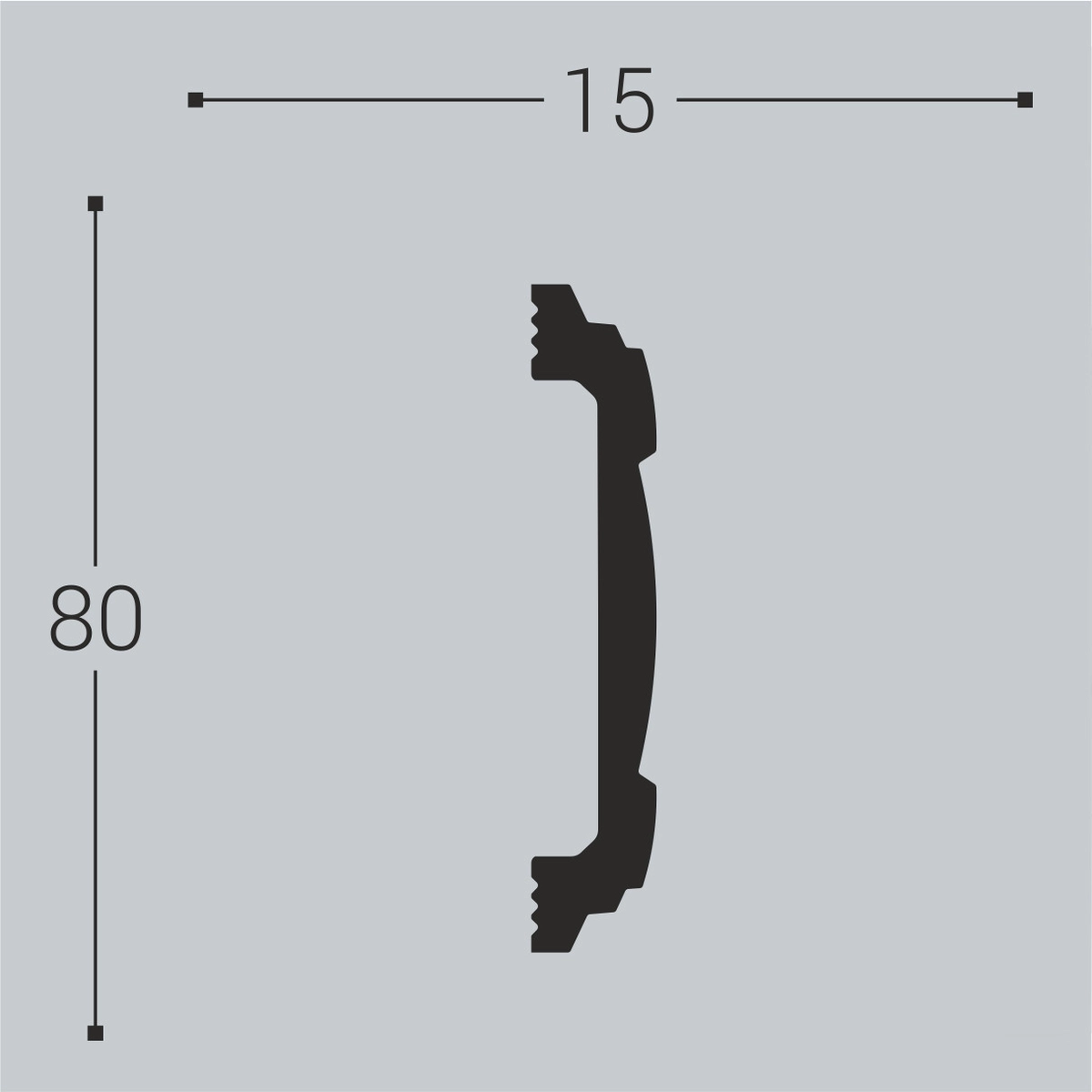М8 Молдинг XPS (80x15) (22 шт) Bello Deco